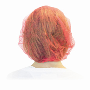 Polypropylene Disposable Bouffants, 24" Red cs/1000